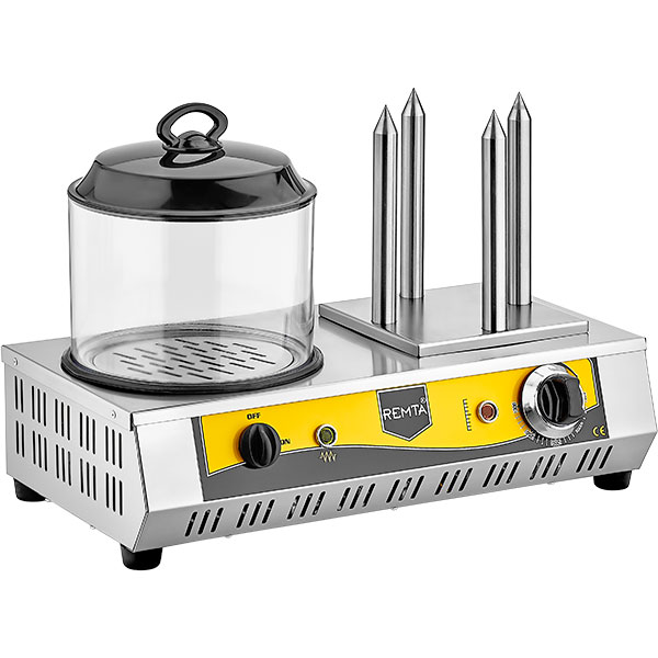 Macchina per hot dog elettrica con 4 Sticks