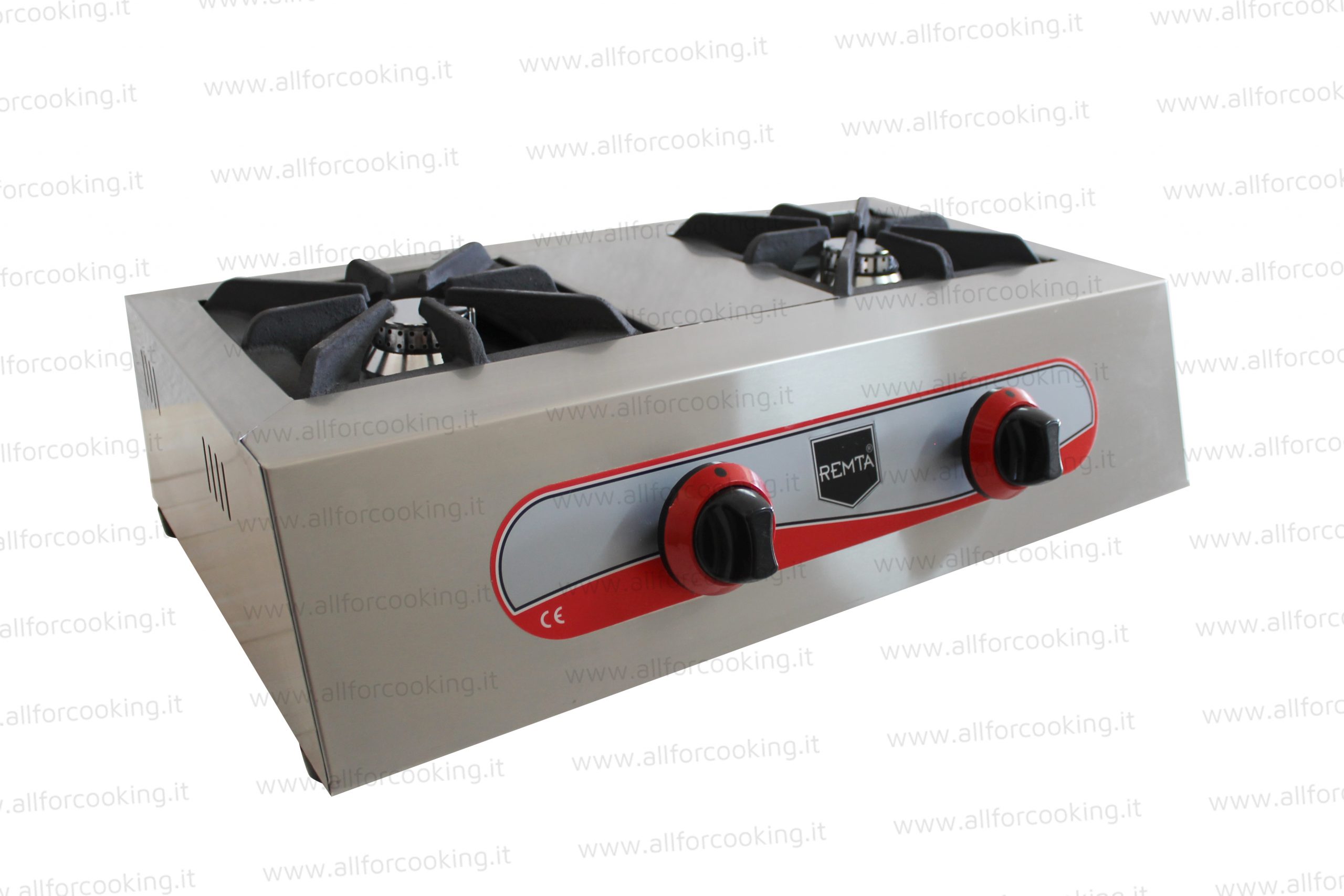 Cucina a 2 fuochi da banco - GAS