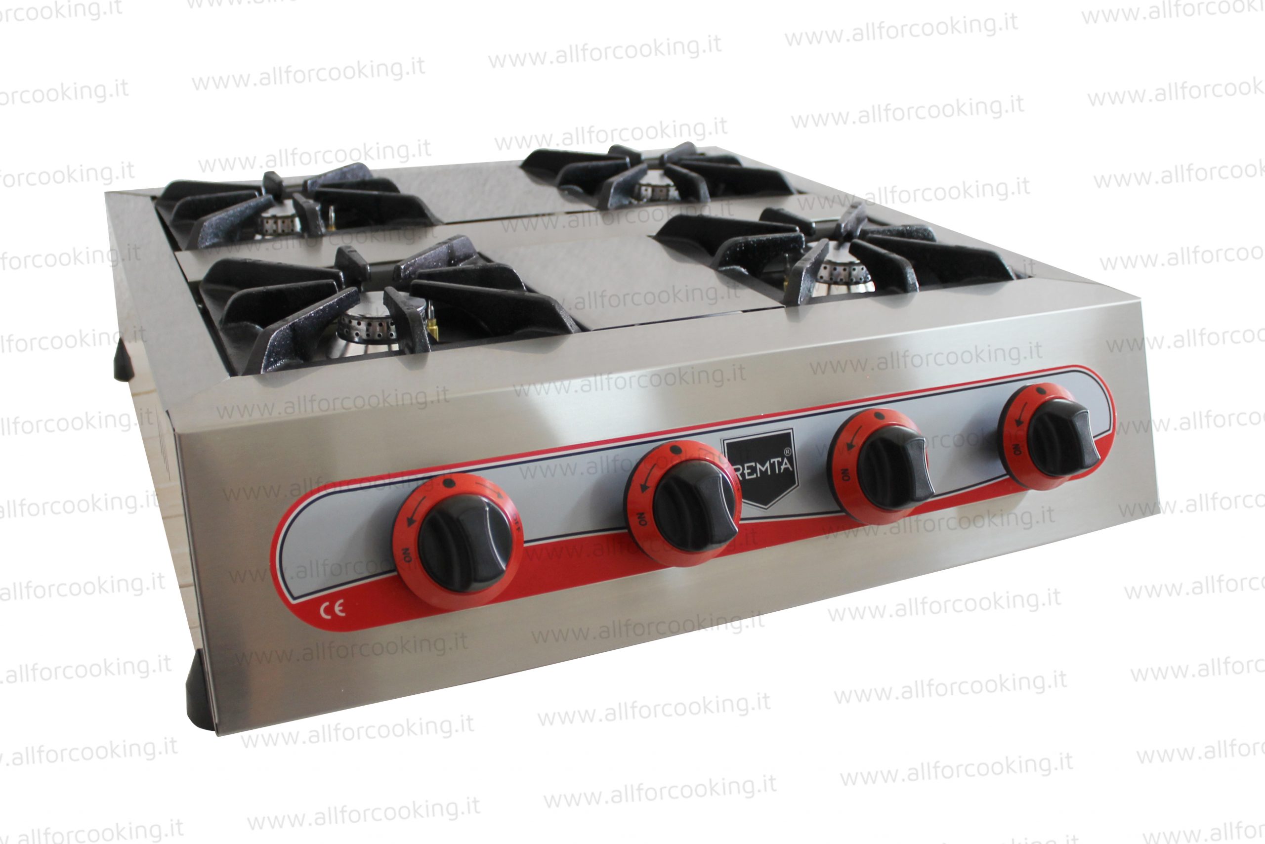 Cucina a 4 fuochi da banco - GAS