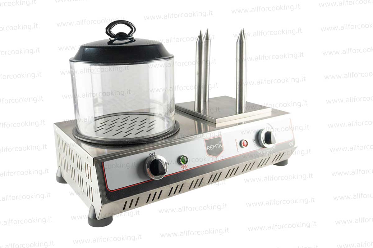 Macchina per hot dog elettrica con 4 Sticks