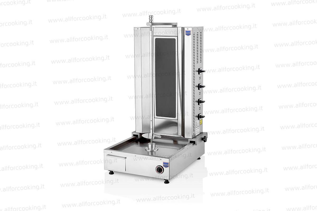 Macchina kebab motore inferiore 4 resistenze