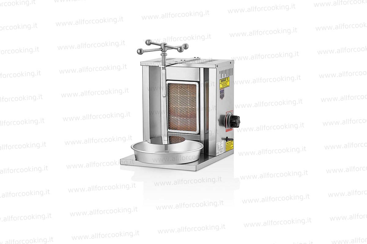 Macchina kebab con 1 bruciatore metano