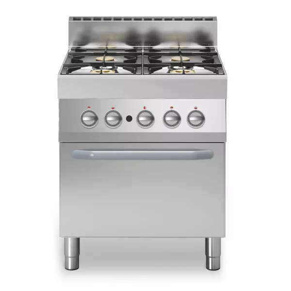 Cucina a gas 4 fuochi Forno a gas statico Modello F7070CFGB
