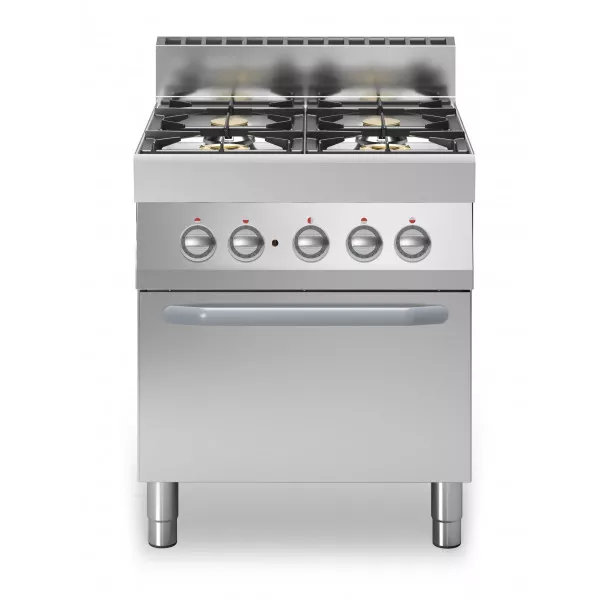 Cucina a gas 4 fuochi Forno elettrico ventilato Modello F7070CFGEB