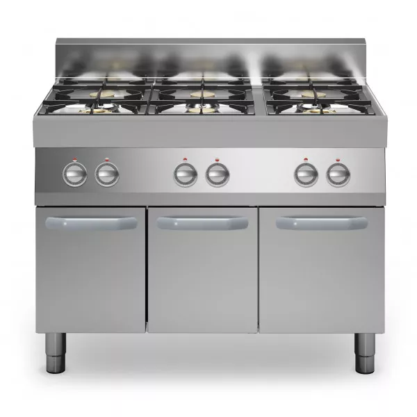 Cucina a gas 6 fuochi Armadio con porte Modello F70110PCGBP