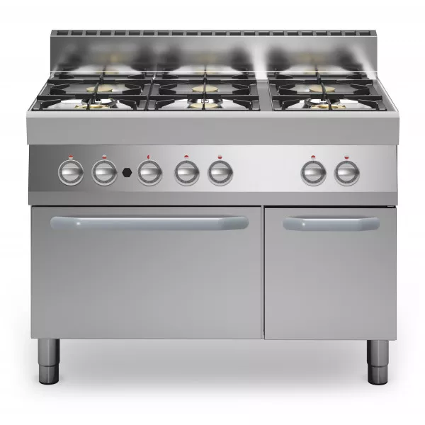 Cucina a gas 6 fuochi Forno a gas statico Modello F70110CFGB