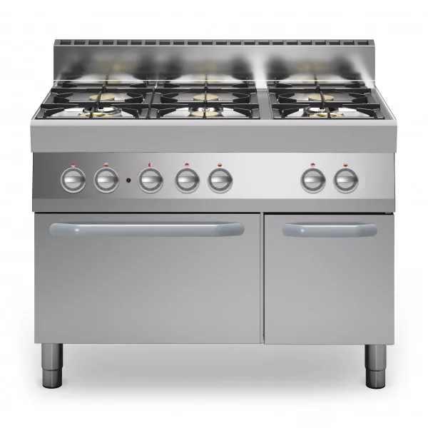 Cucina a gas 6 fuochi Forno elettrico ventilato Modello F70110CFGEB