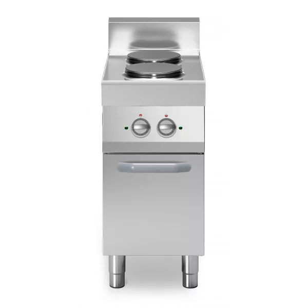 Cucina elettrica 2 piastre tonde Modello F7040PCEP Armadio con porta
