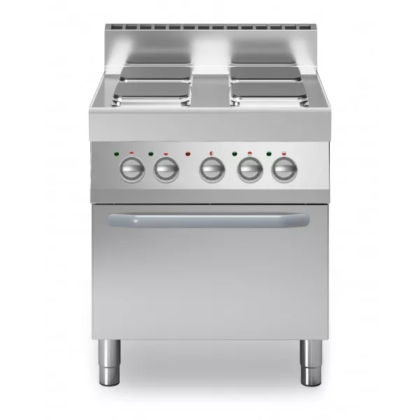 Cucina elettrica 4 piastre quadre Forno elettrico ventilato Modello F7070CFEQ