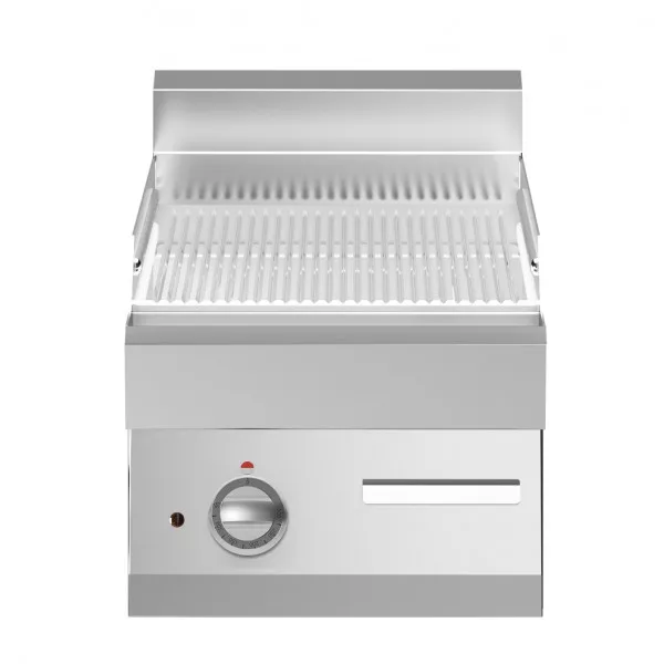 Fry top elettrico Piastra rigata cromata Modello F7040FTECRT