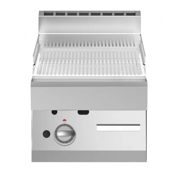 Fry top gas Piastra rigata cromata Modello F7040FTGCRT