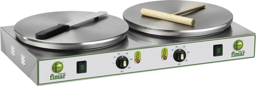 Fimar CRP2N – Crepiera elettrica doppia Ø35 cm