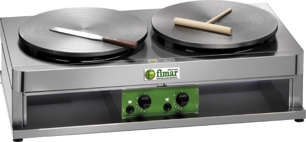 Fimar CR400G2 – Crepiera a gas doppia Ø40 cm