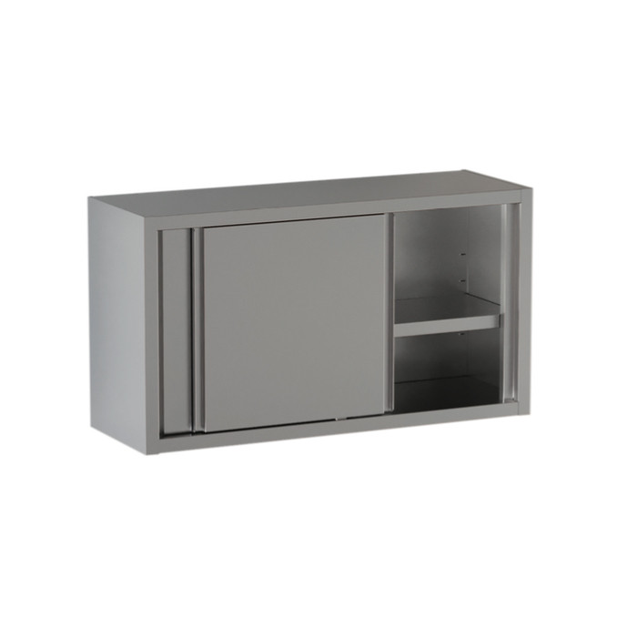  Pensile in acciaio inox con scorrevoli e ripiano intermedio Modello DSPAE1746