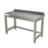 Tavolo da lavoro Acciaio Inox con alzatina con telaio Modello DSTGSR207A
