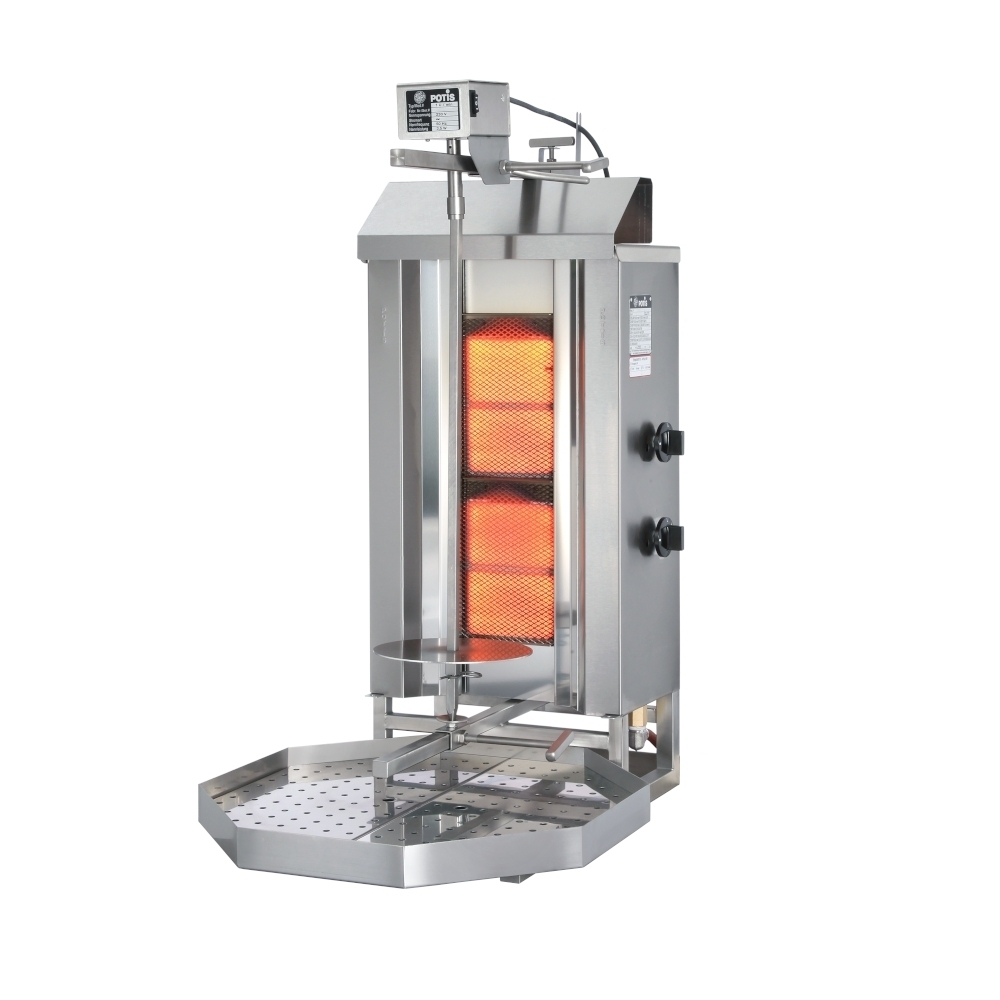 Potis GD2 Gyros kebab a gas 30 Kg Carne